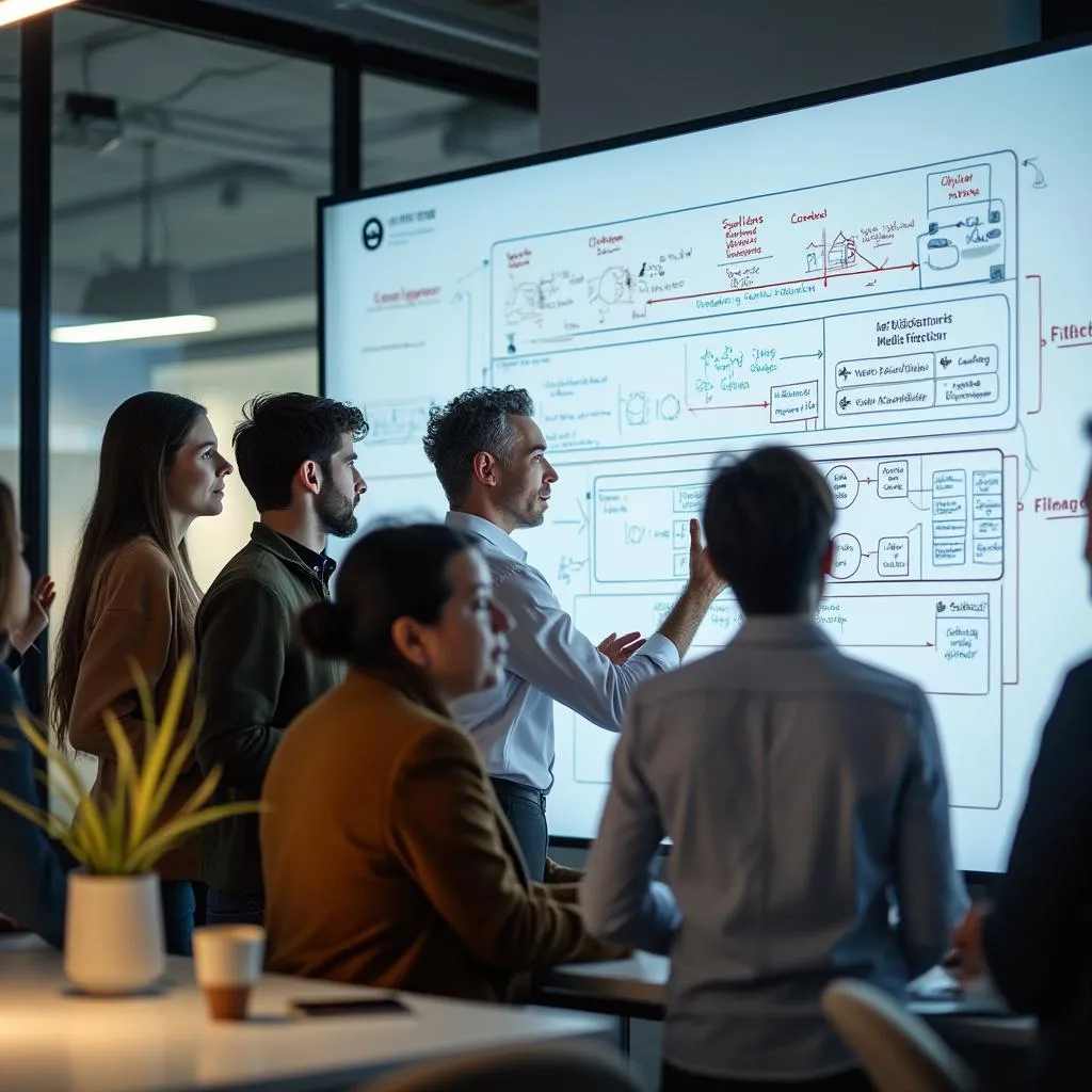 L'équipe FinTech IA France en session de développement créatif